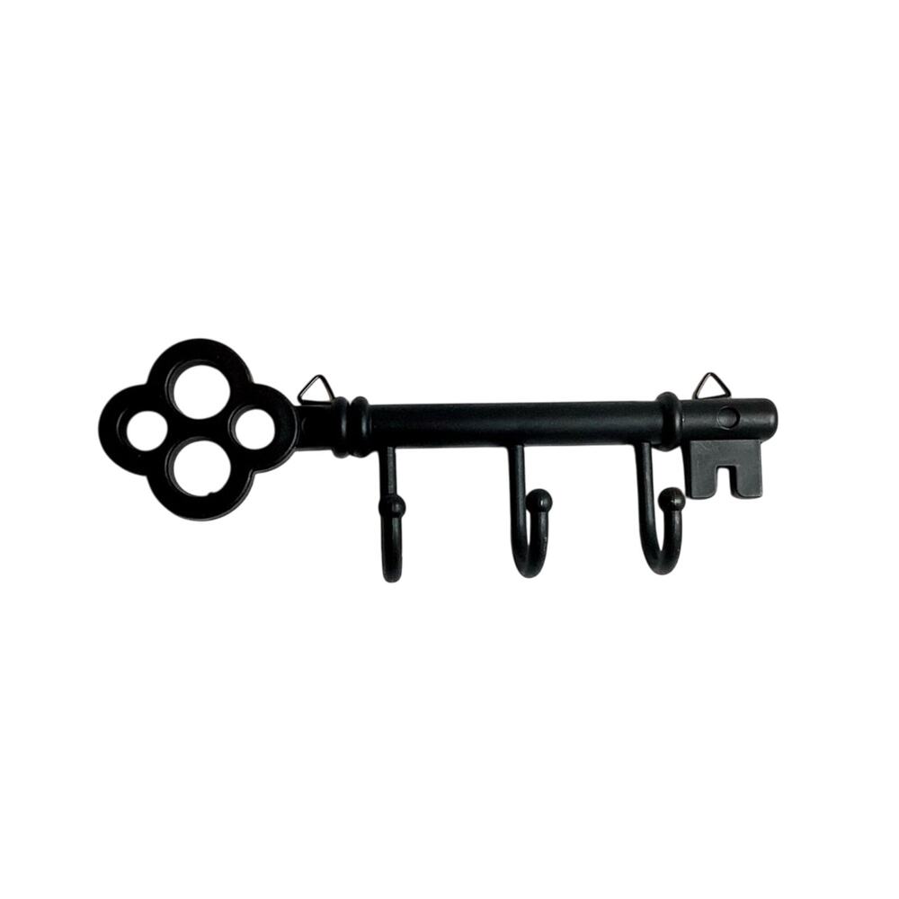 Classic Key Design Wall Mounted Hook Rack with 3 Hooks